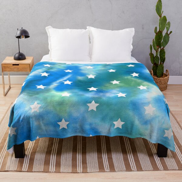 Item preview, Blue Tie-Dye and Stars designed and sold by Carolina Diaz.