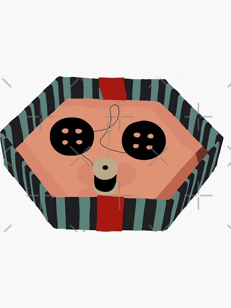 "Button Eyes" Sticker for Sale by KodiSkye Redbubble