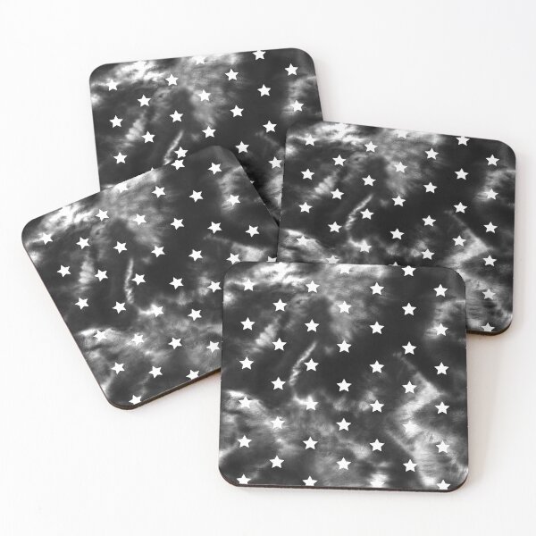 Item preview, Black Tie-Dye and Stars designed and sold by Carolina Diaz.