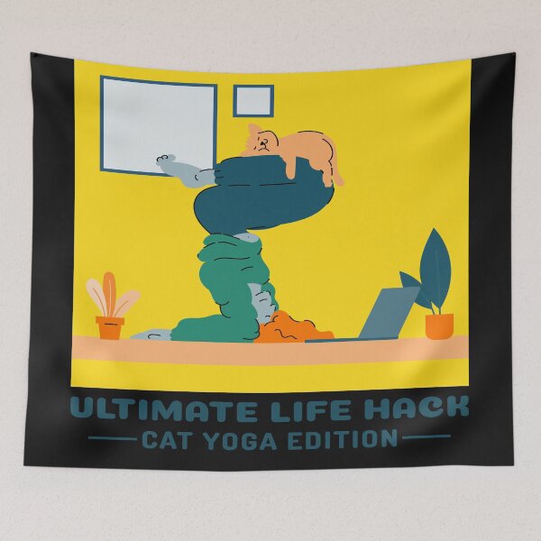 Item preview, Cat yoga edition designed and sold by THB designs.