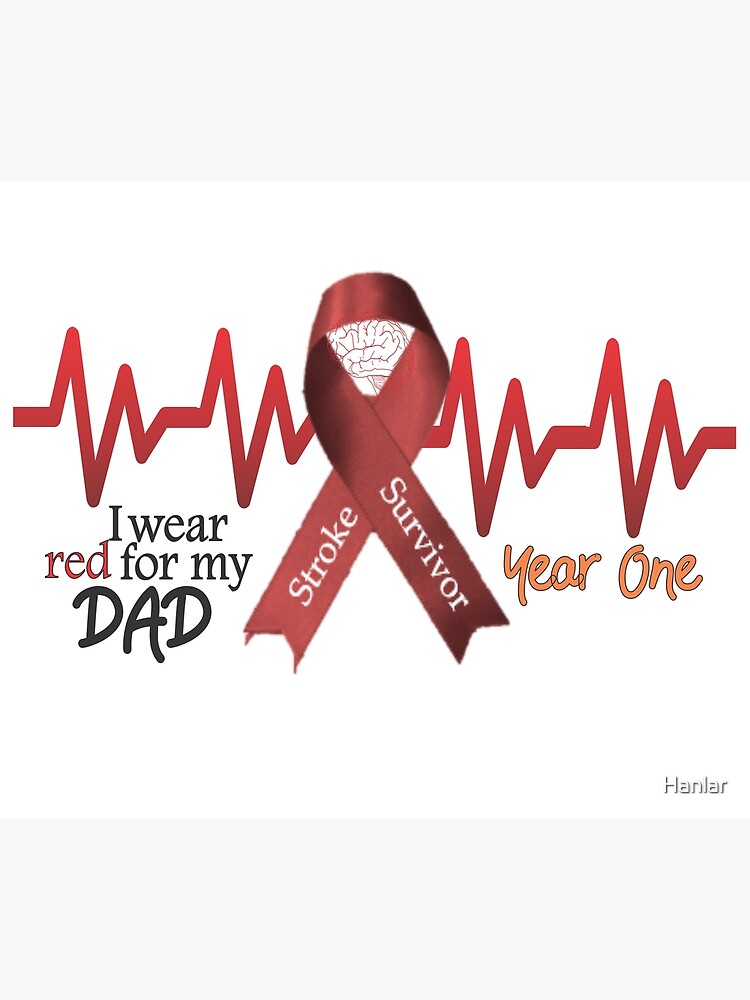 I Wear Red For Heart Disease Survivor Heart Ribbon Poster for Sale by  heppenp