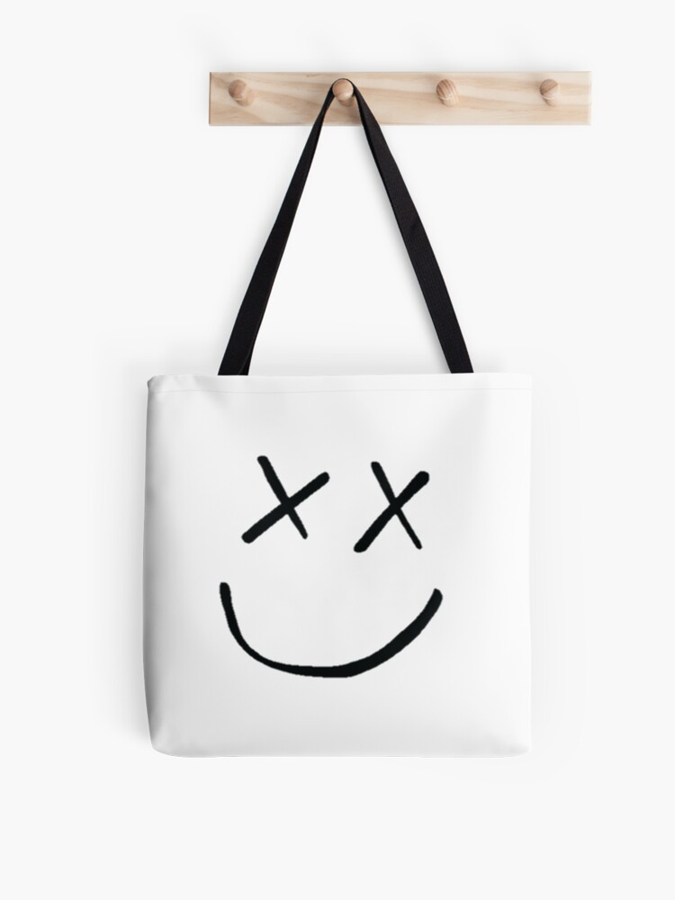 Smiley Face Print Tote Bag –