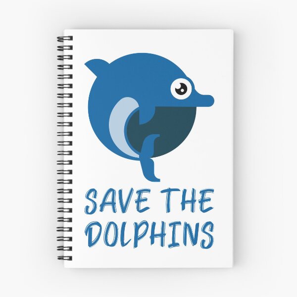 Item preview, Save the Dolphins Cute Cartoon Dolphin designed and sold by quoteology.