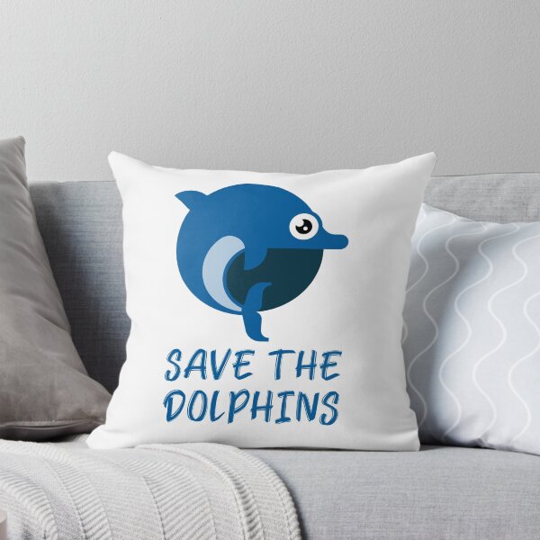 Item preview, Save the Dolphins Cute Cartoon Dolphin designed and sold by quoteology.