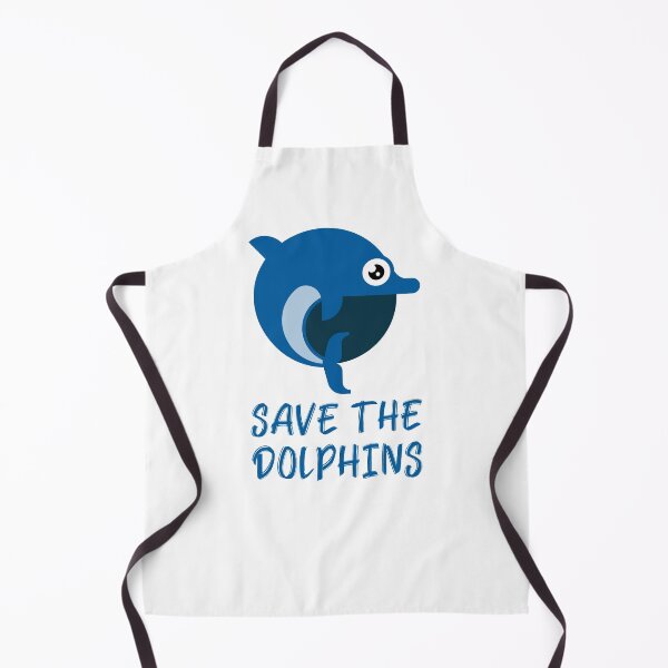 Item preview, Save the Dolphins Cute Cartoon Dolphin designed and sold by quoteology.