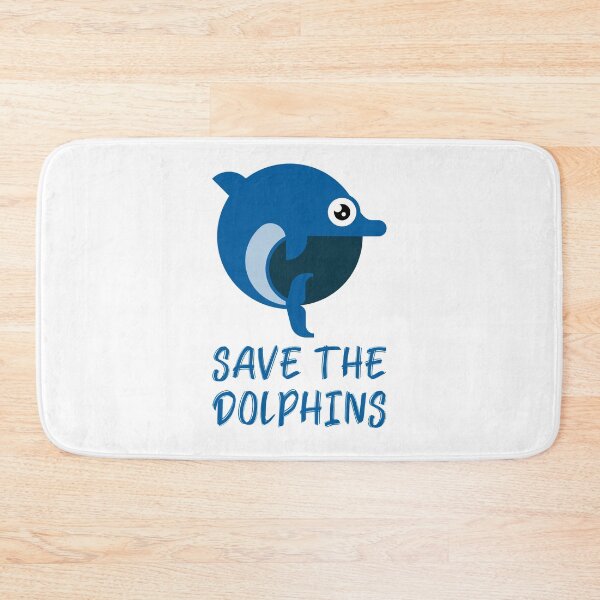 Item preview, Save the Dolphins Cute Cartoon Dolphin designed and sold by quoteology.