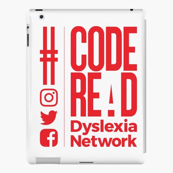 Code REaD White/Red iPad Snap Case