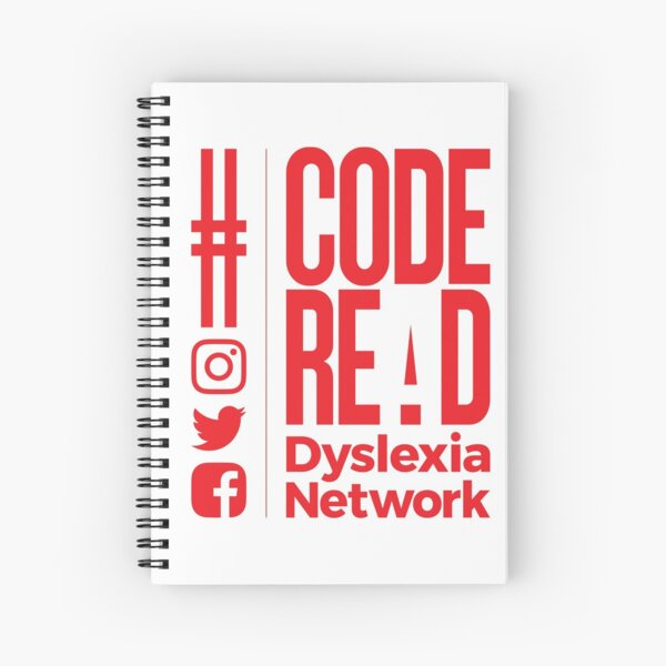 Code REaD White/Red Spiral Notebook