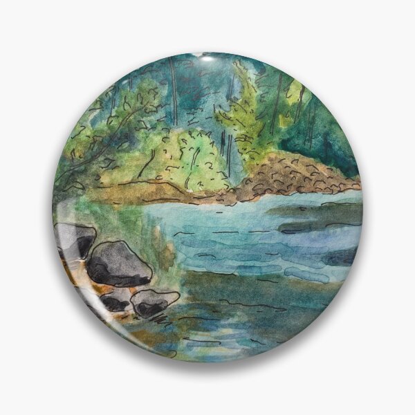 Item preview, Saco River watercolour designed and sold by asmsp.