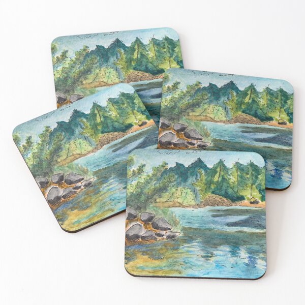 Item preview, Saco River watercolour designed and sold by asmsp.