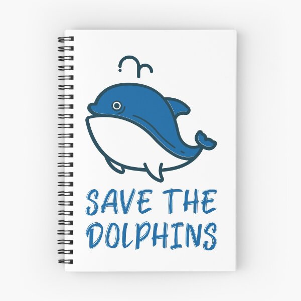 Item preview, Save the Dolphins Cute Chubby Dolphin designed and sold by quoteology.