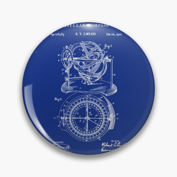Item preview, Stellar Compass Patent Print 1902 designed and sold by MadebyDesign.