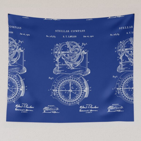 Item preview, Stellar Compass Patent Print 1902 designed and sold by MadebyDesign.