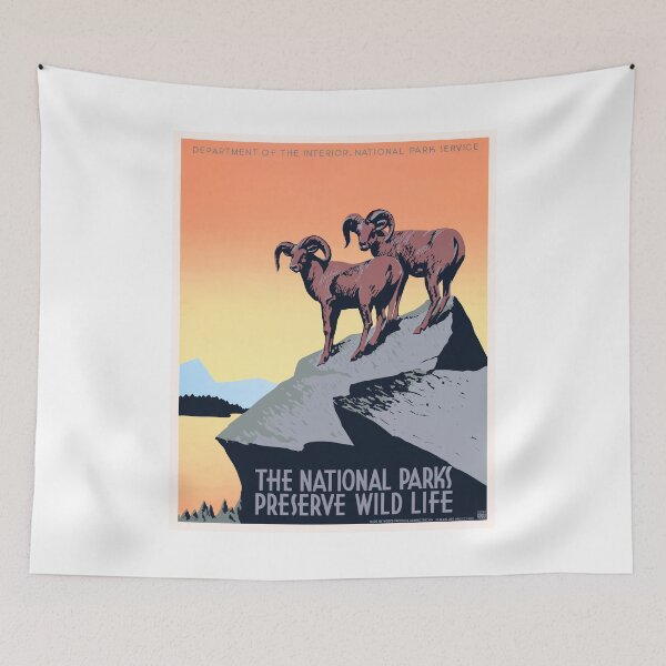 Item preview, 1936 The National Parks Preserve Wild Life Poster designed and sold by retrographics.