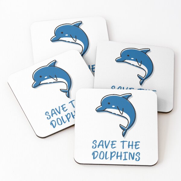 Item preview, Save the Dolphins Cute Happy Dolphin designed and sold by quoteology.