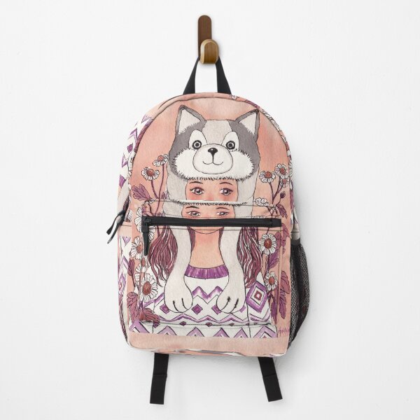 Item preview, The Girl wearing a Husky hat designed and sold by Leafbear Studio.