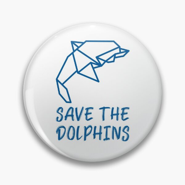 Item preview, Save the Dolphins Geometric Dolphin designed and sold by quoteology.