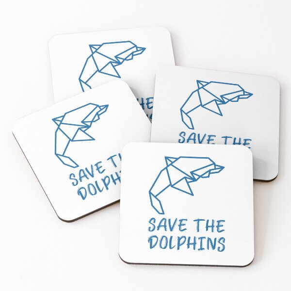 Item preview, Save the Dolphins Geometric Dolphin designed and sold by quoteology.