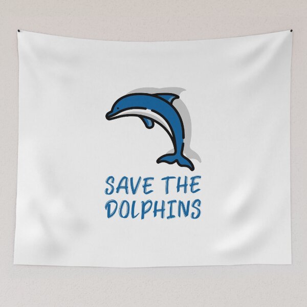 Item preview, Save the Dolphins Blue Dolphin designed and sold by quoteology.