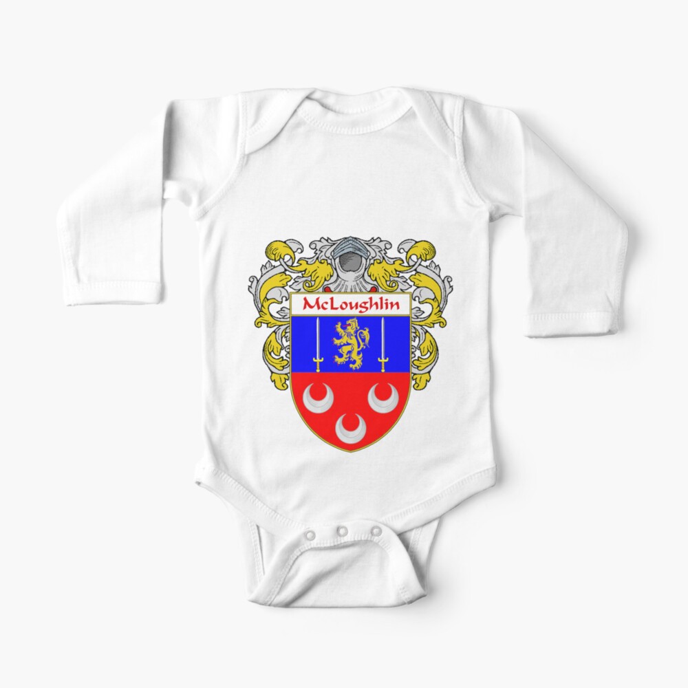 Mcloughlin Coat Of Arms Family Crest Kids T Shirt By Irisharms Redbubble