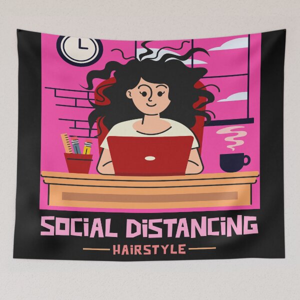 Item preview, Social distancing "HAIRSTYLE" designed and sold by THB designs.