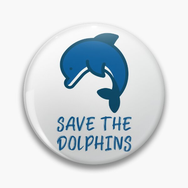 Item preview, Save the Dolphins Jumping Blue Dolphin designed and sold by quoteology.