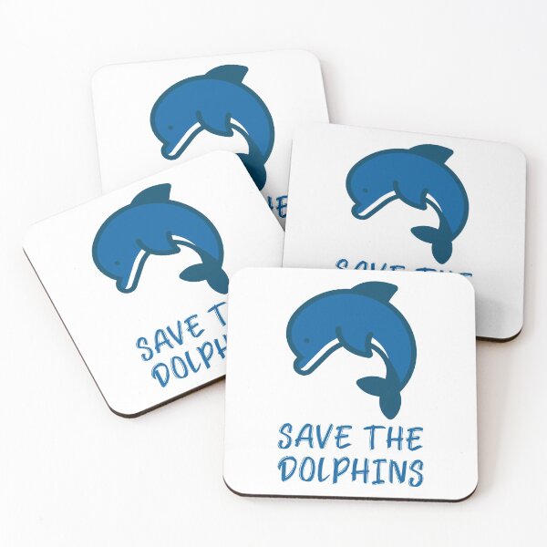 Item preview, Save the Dolphins Jumping Blue Dolphin designed and sold by quoteology.