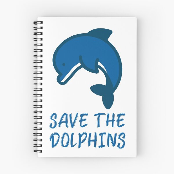 Item preview, Save the Dolphins Jumping Blue Dolphin designed and sold by quoteology.