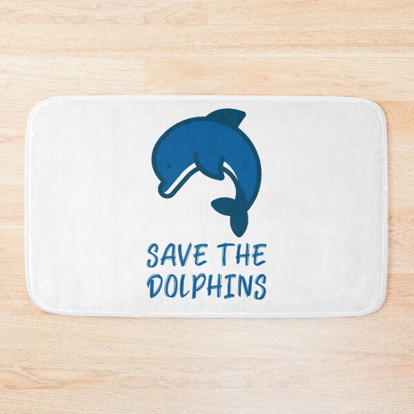 Item preview, Save the Dolphins Jumping Blue Dolphin designed and sold by quoteology.