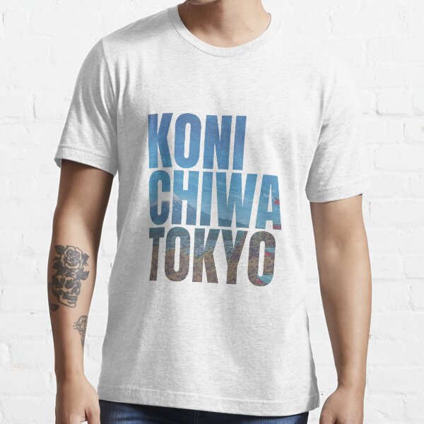 Konichiwa Tokyo Fuji Manga Nippon Essential T-Shirt