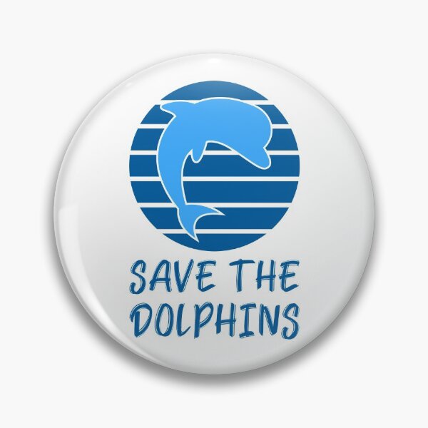 Item preview, Save the Dolphins Retro Dolphin designed and sold by quoteology.