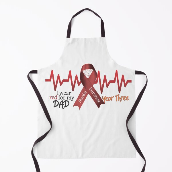 Item preview, Stroke Survivor I Wear Red For My Dad Red Ribbon Year Three Survival designed and sold by Hanlar.