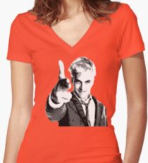 Trainspotting - Sick Boy Women's Fitted V-Neck T-Shirt