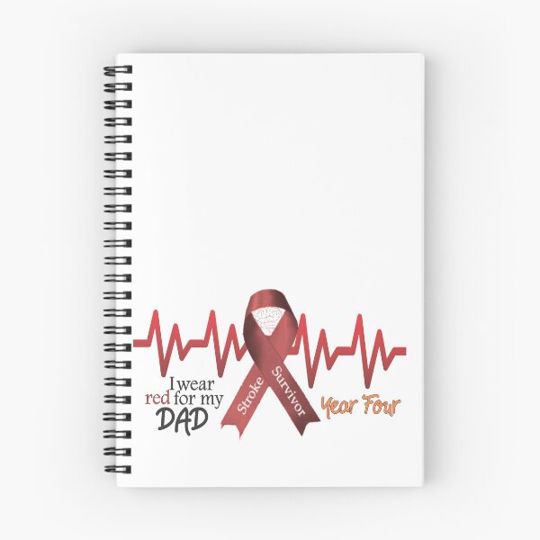 Item preview, Stroke Survivor I Wear Red For My Dad Red Ribbon Year Four Survival designed and sold by Hanlar.
