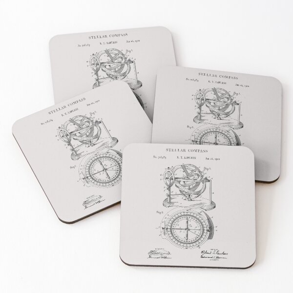 Item preview, Patent Blueprint 1902 Stellar Nautical Compass designed and sold by MadebyDesign.