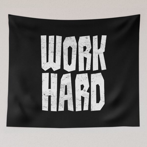 Item preview, Work Hard - Gym Slogan designed and sold by motivationaltee.