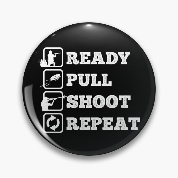 Item preview, Ready Pull Shoot Repeat Clay Pigeon Skeet Trap Shooting Gear designed and sold by DynamicDesign.