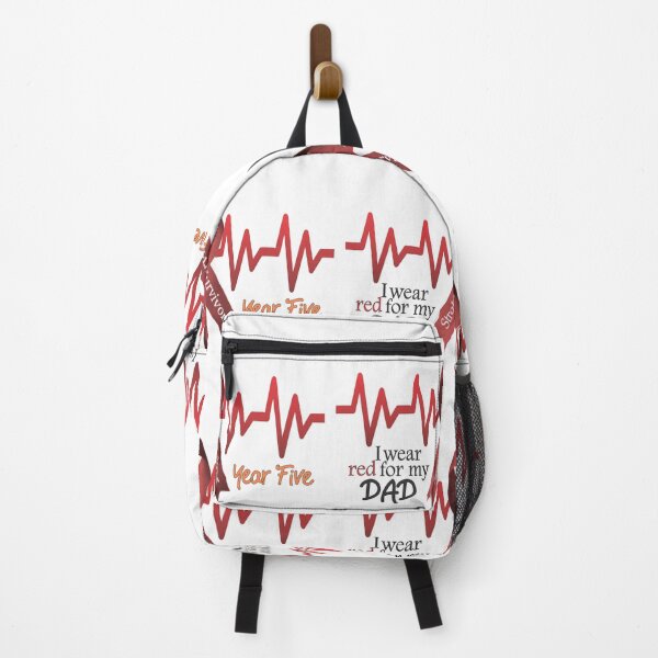 Item preview, Stroke Survivor I Wear Red For My Dad Red Ribbon Year Five Survival designed and sold by Hanlar.
