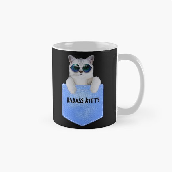 Item preview, Badass Kitty in a pocket designed and sold by TeeZoneZtore.