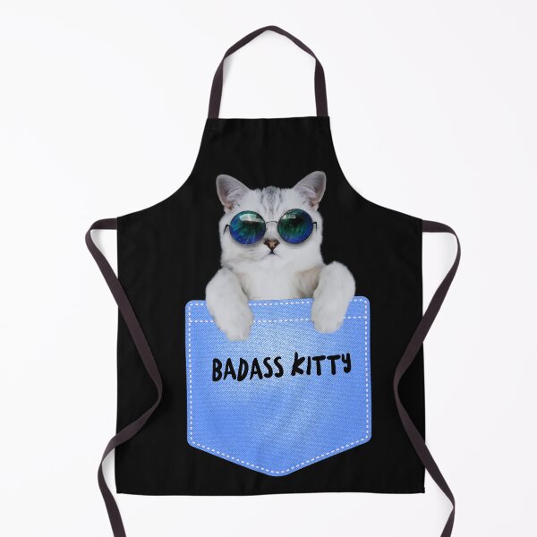 Item preview, Badass Kitty in a pocket designed and sold by TeeZoneZtore.