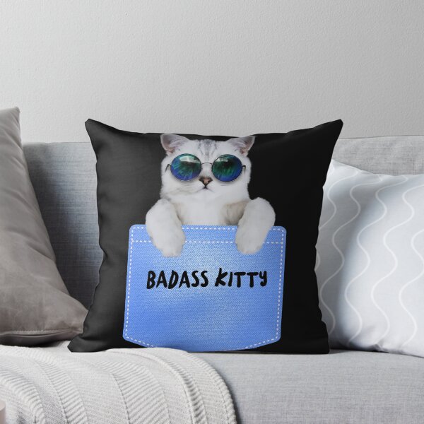 Item preview, Badass Kitty in a pocket designed and sold by TeeZoneZtore.