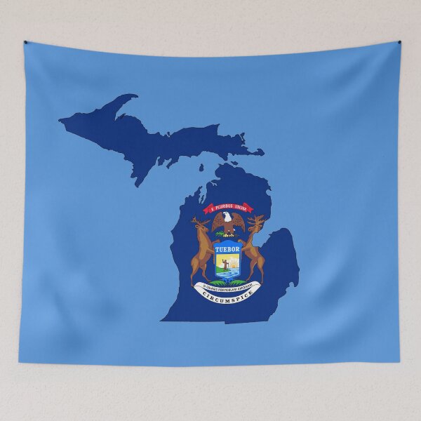Item preview, State of Michigan Flag designed and sold by ml-77pro.