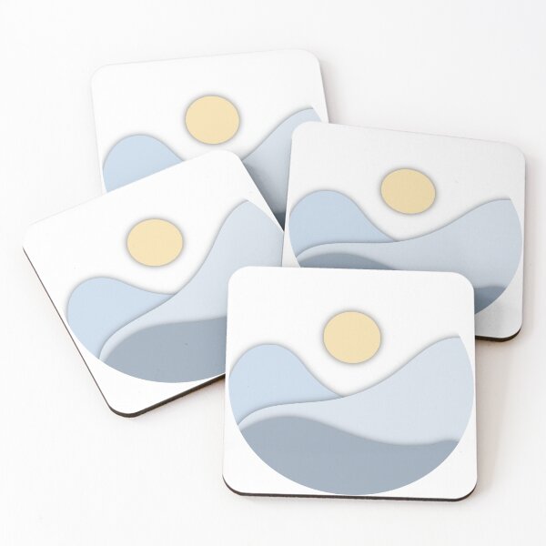 Item preview, Abstract Mountains - Blue designed and sold by kaylasbubble.