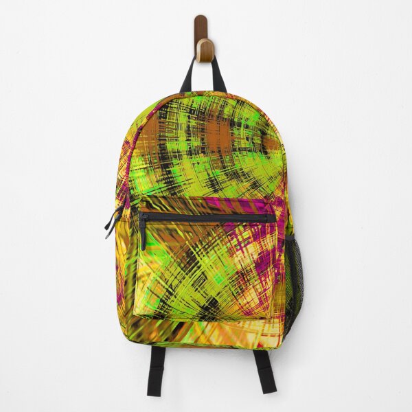 Item preview, vintage psychedelic geometric abstract pattern in green brown pink designed and sold by Mrvell.