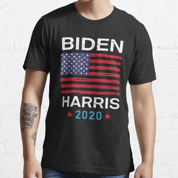Joe Biden and Kamala Harris 2020 President Election US Flag Retro Vintage Design Essential T-Shirt