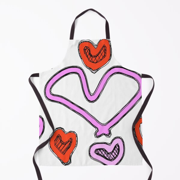 Item preview, red and pink heart shape graffiti drawing designed and sold by Mrvell.