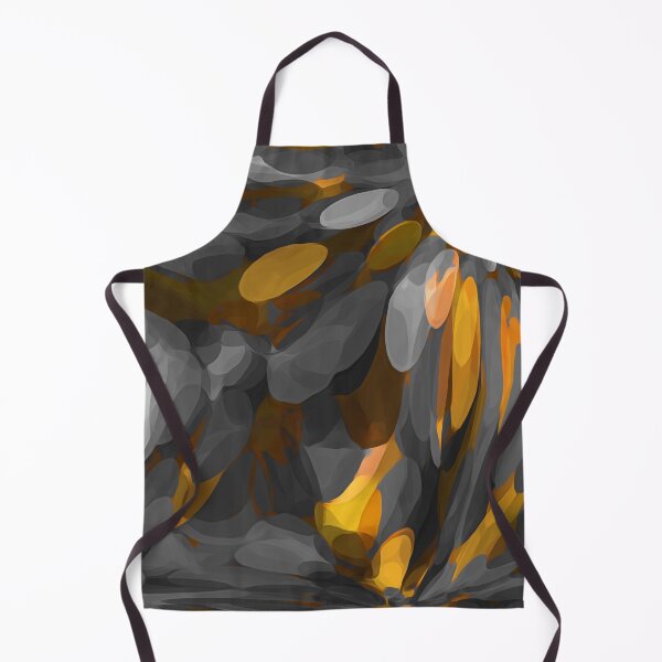Item preview, yellow and black geometric bubble abstract texture background designed and sold by Mrvell.
