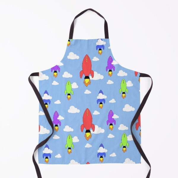 Item preview, Cartoon rockets and clouds pattern designed and sold by mrhighsky.
