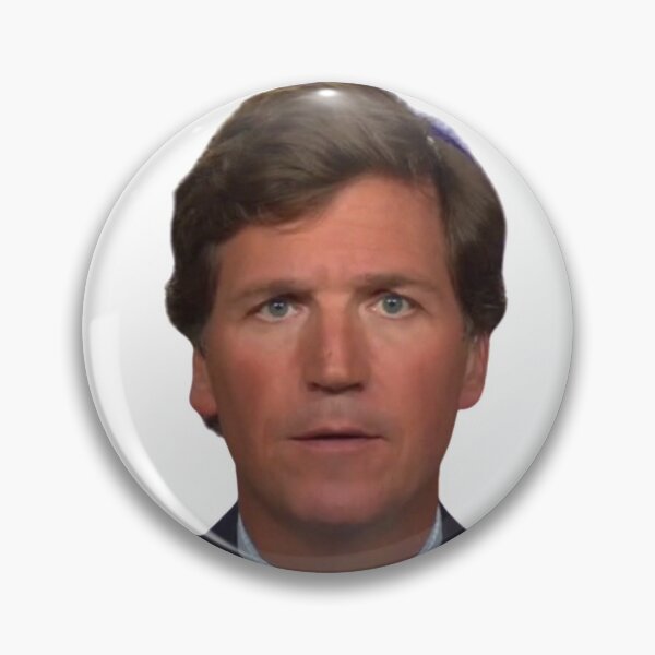 Item preview, Tucker Carlson Bewildered Funny Mask Sticker T-shirt designed and sold by BasedAndOptical.