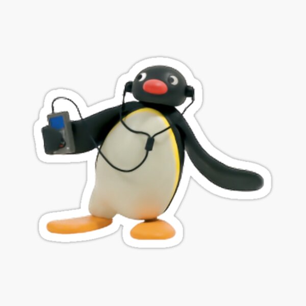 Pingu Musik hören Sticker